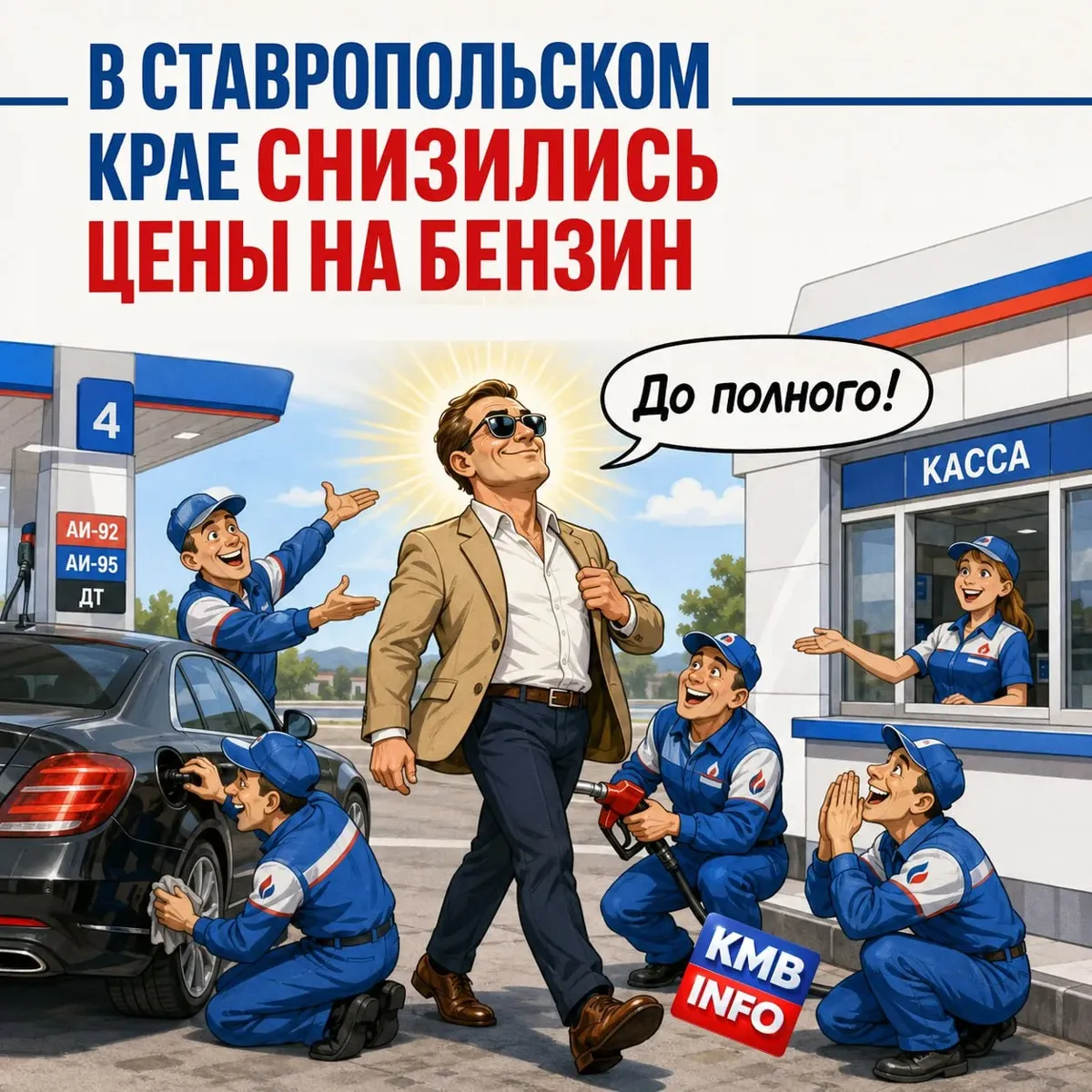На Ставрополье за неделю бензин подешевел на 1,2%