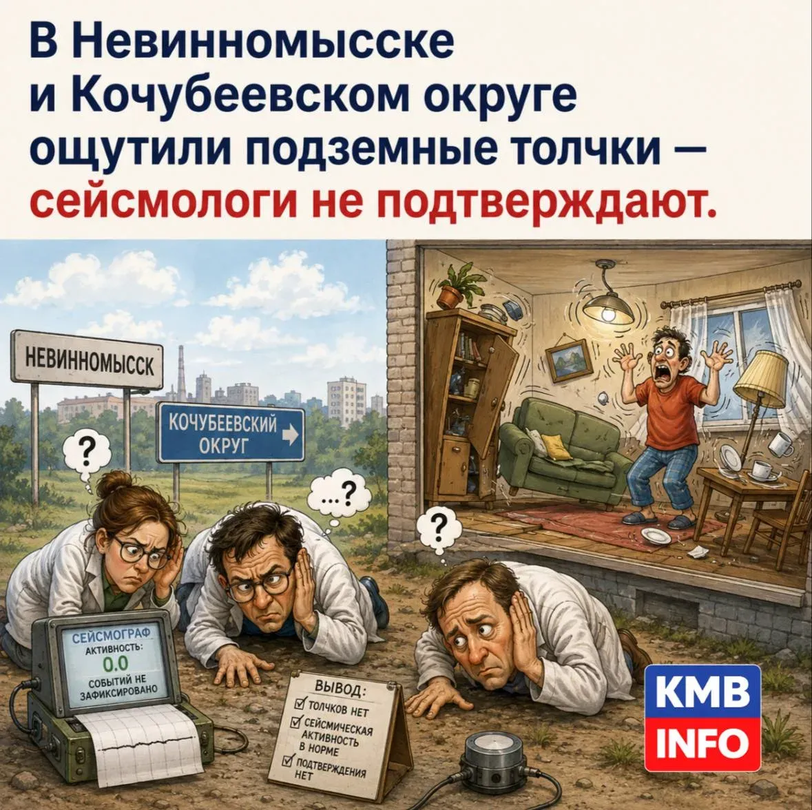 В Невинномысске и Кочубеевском округе ощутили подземные толчки
