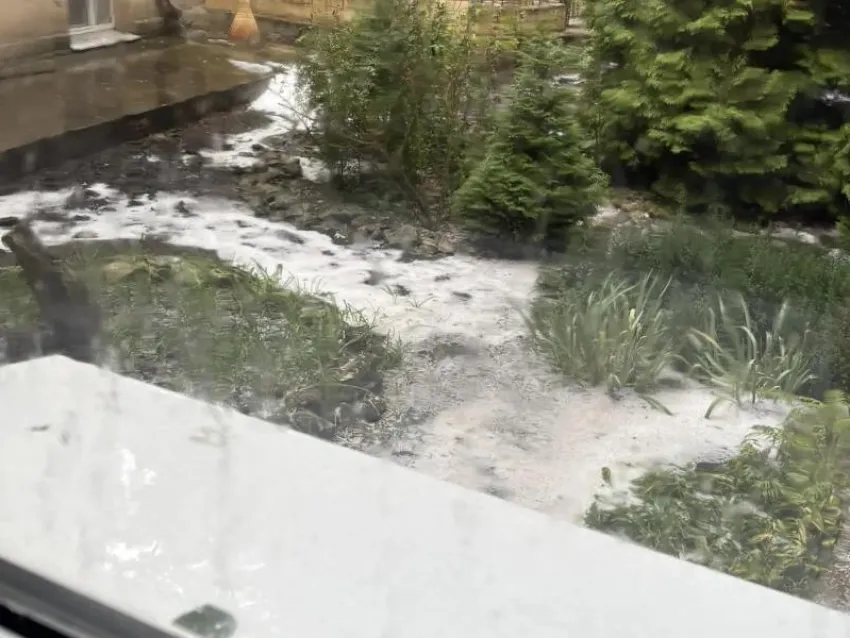 Град с дождём накрыл Ставрополь утром 7 сентября
