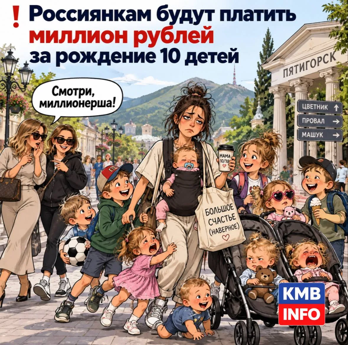 Матерям-героиням с 2027 года будут платить миллион рублей