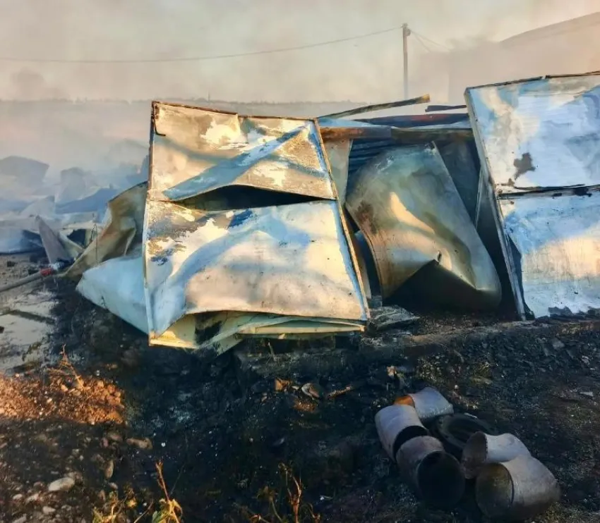 Под Ставрополем на складе на улице Гагарина произошёл пожар, есть пострадавший