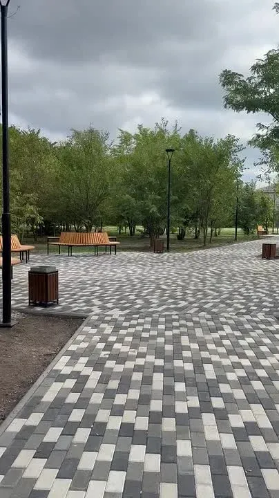 Получил от подписчиков видео с новой благоустроенной территорией в посёлке Комсомолец