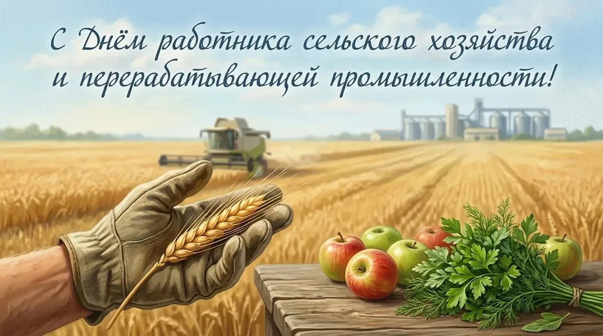 С Днём работника сельского хозяйства и перерабатывающей промышленности!