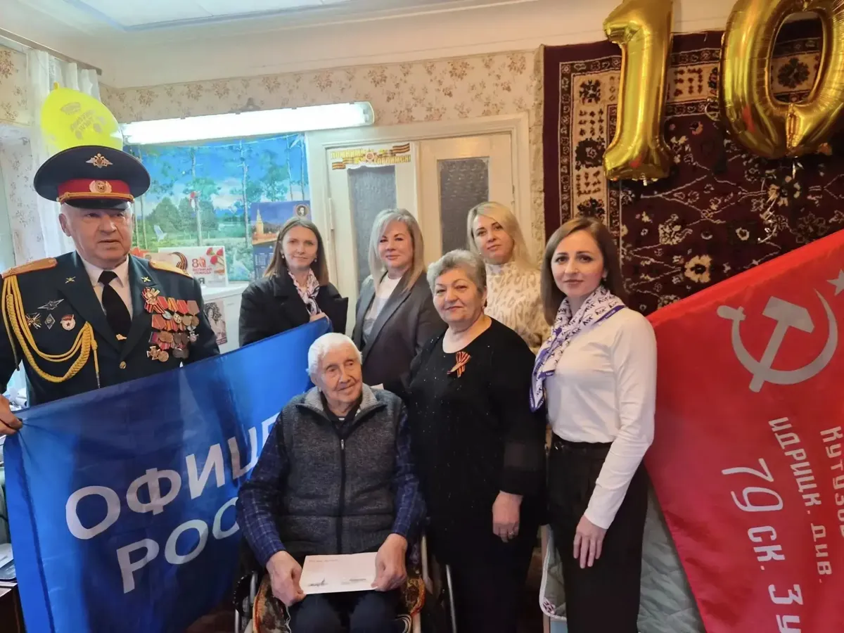 В Георгиевске 100-летний юбилей отмечает ветеран Великой Отечественной войны Иван Щербаков
