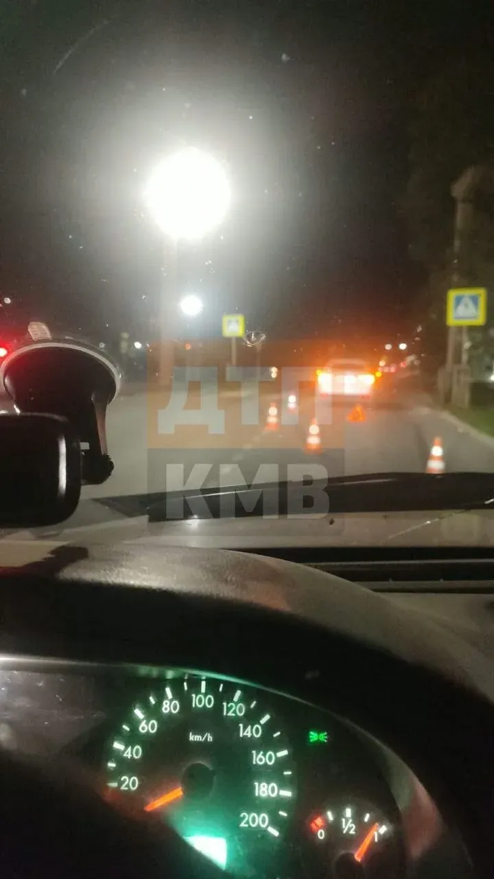 В Георгиевске на улице Шевченко затруднён проезд после ДТП