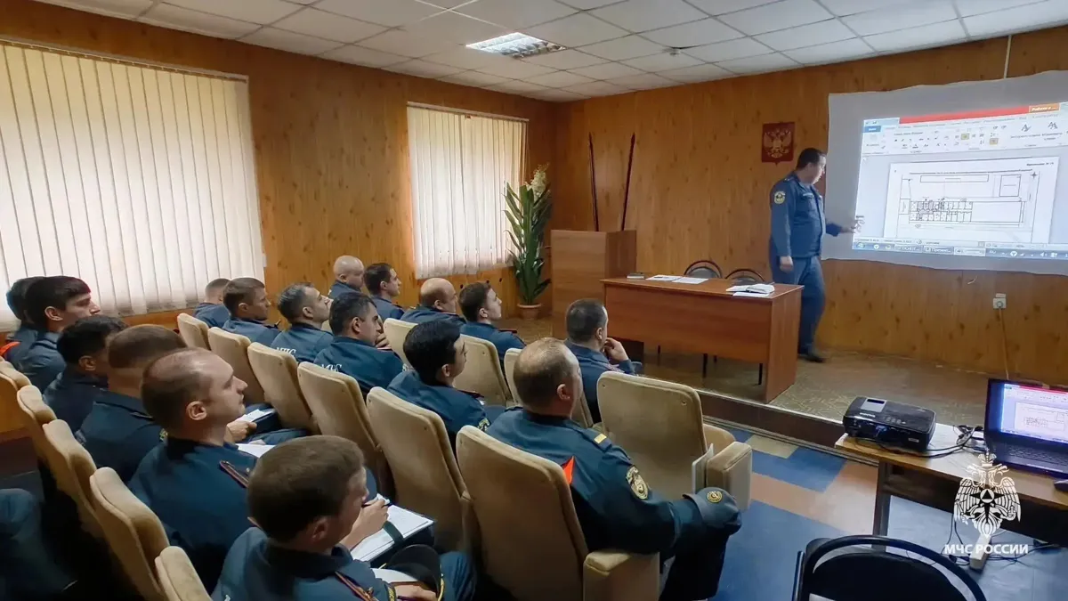 В Лермонтове прошла служебная подготовка офицерского состава МЧС Ставрополья