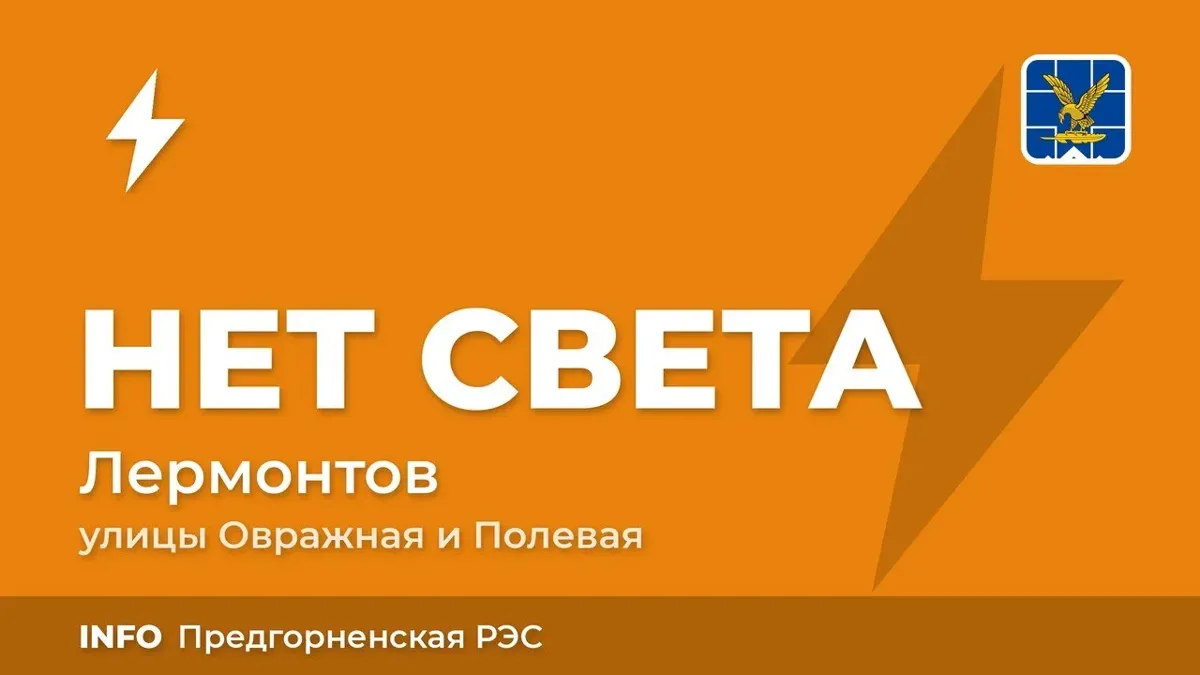 В селе Острогорка на улицах Овражной и Полевой отключили электроэнергию