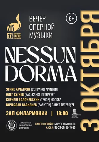 Nessun Dorma. Вечер оперной музыки