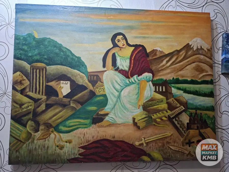 Картина маслом на холсте, 70×92 см