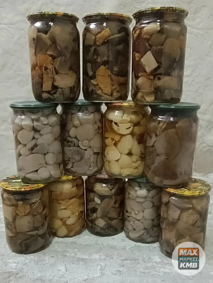 Грибы маринованные лесные