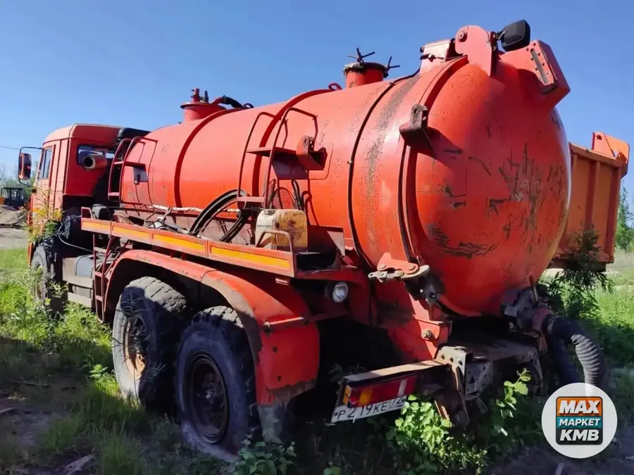 Камаз 65222 вакуумник АКН-10, 2014