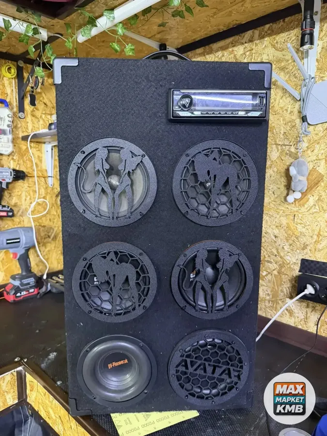 Мощная переносная колонка, Bluetooth/USB
