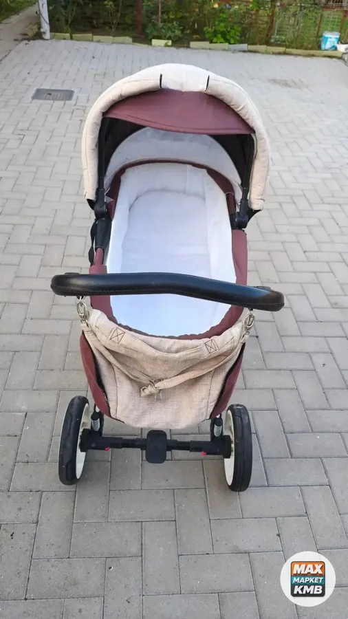 Коляска 2 в 1 с люлькой, плюс прогулочная
